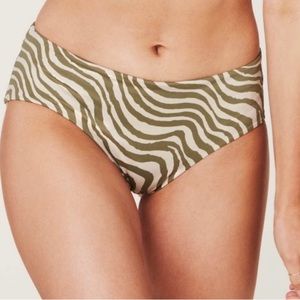 ANDIE HIPSTER BOTTOM “ BIAS STRIPE OLIVE “
